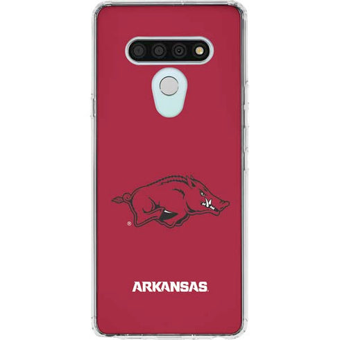 University of Arkansas-Fayetteville Razorbacks Red Logo LG Stylo 6 Clear Case
