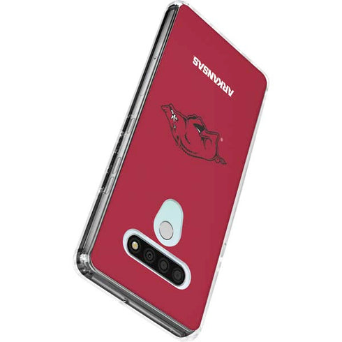 University of Arkansas-Fayetteville Razorbacks Red Logo LG Stylo 6 Clear Case