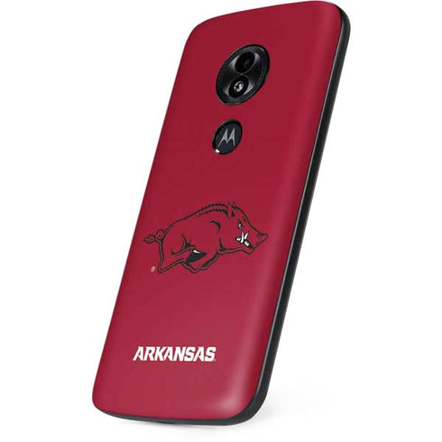 University of Arkansas-Fayetteville Razorbacks Red Logo Moto E5 Play Skin