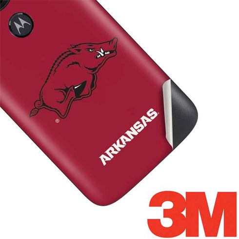 University of Arkansas-Fayetteville Razorbacks Red Logo Moto E5 Play Skin