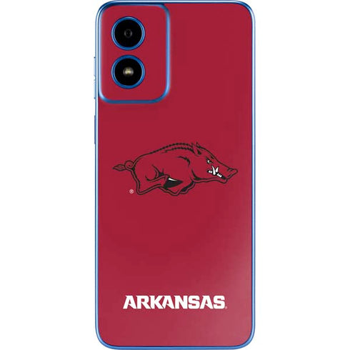 University of Arkansas-Fayetteville Razorbacks Red Logo Moto G Play 4G (2024) Skin