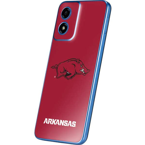 University of Arkansas-Fayetteville Razorbacks Red Logo Moto G Play 4G (2024) Skin