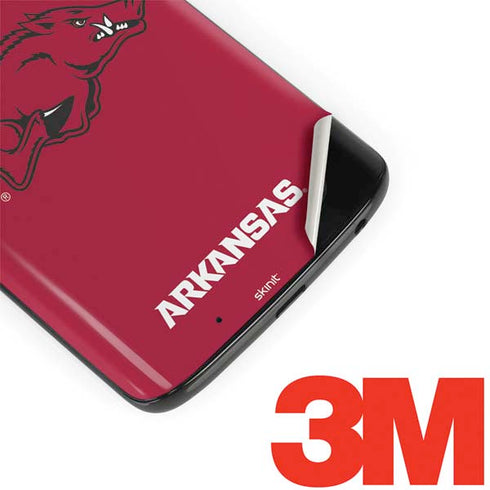 University of Arkansas-Fayetteville Razorbacks Red Logo Moto G6 Skin