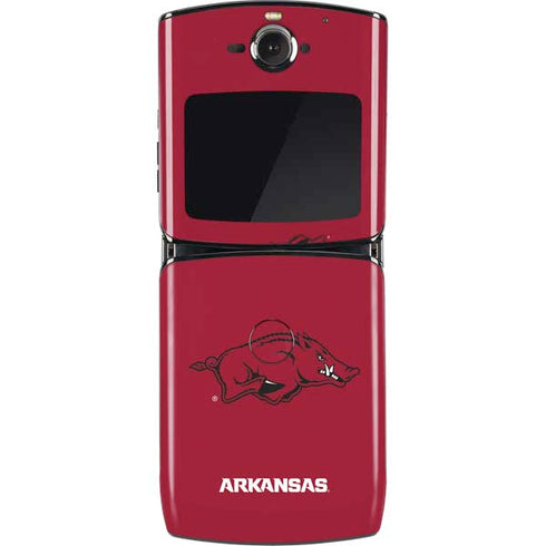 University of Arkansas-Fayetteville Razorbacks Red Logo Motorola RAZR Skin