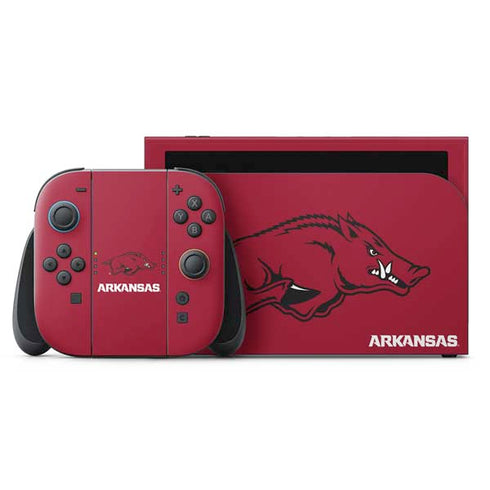 University of Arkansas-Fayetteville Razorbacks Red Logo Nintendo Skins