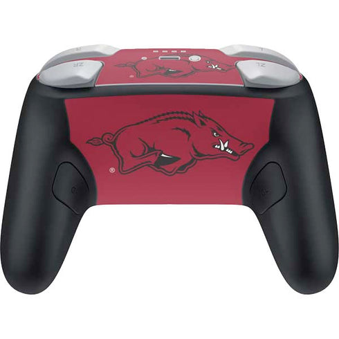 University of Arkansas-Fayetteville Razorbacks Red Logo Nintendo Switch 2 (2025) Pro Controller Skin