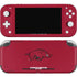 University of Arkansas-Fayetteville Razorbacks Red Logo Nintendo Switch Lite Skin