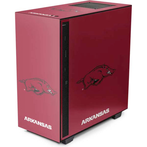 University of Arkansas-Fayetteville Razorbacks Red Logo NZXT H510 Compact ATX Mid-Tower Case Skin