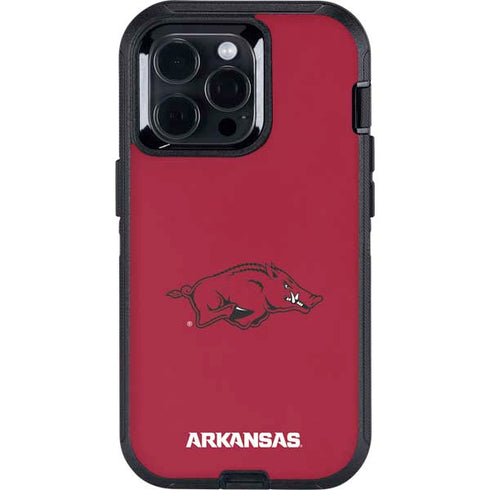 University of Arkansas-Fayetteville Razorbacks Red Logo Otterbox Defender iPhone Skin