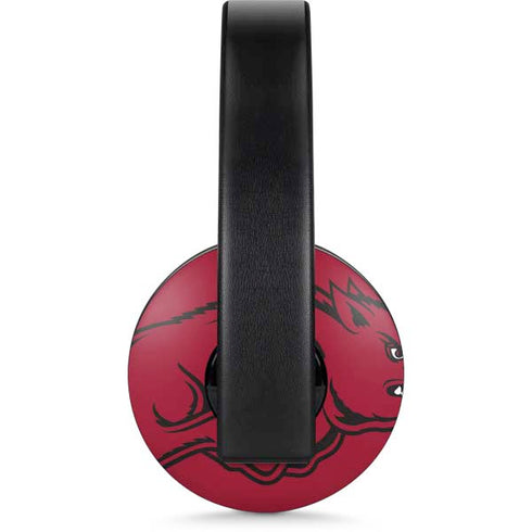 University of Arkansas-Fayetteville Razorbacks Red Logo PlayStation 4 Gold Wireless Headset Skin