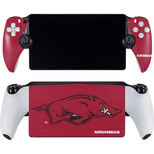 University of Arkansas-Fayetteville Razorbacks Red Logo PlayStation Portal Remote Player Skin