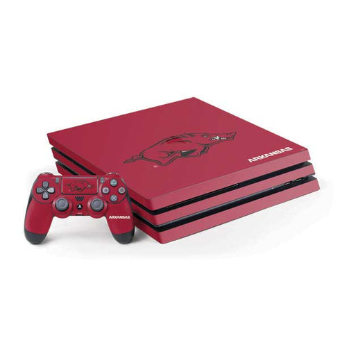 University of Arkansas-Fayetteville Razorbacks Red Logo PlayStation PS4 Skins