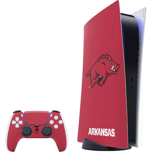 University of Arkansas-Fayetteville Razorbacks Red Logo PlayStation PS5 Skins