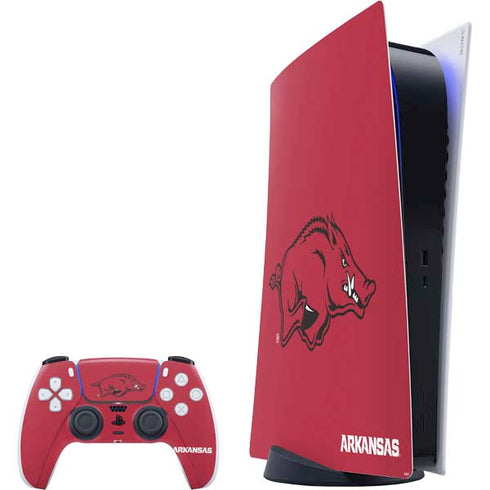 University of Arkansas-Fayetteville Razorbacks Red Logo PlayStation PS5 Skins