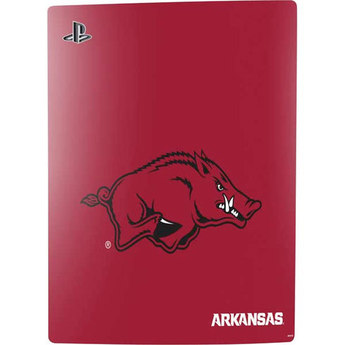 University of Arkansas-Fayetteville Razorbacks Red Logo PS5 Digital Edition Console Skin