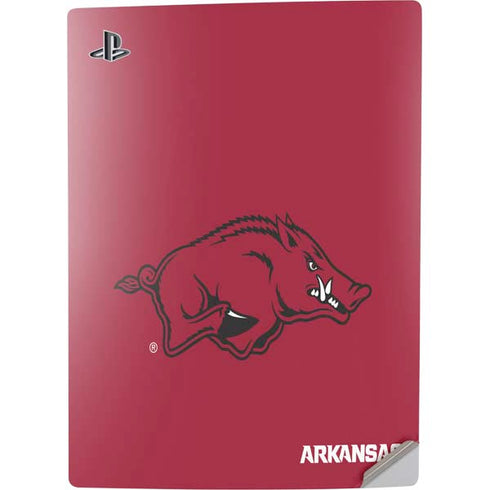University of Arkansas-Fayetteville Razorbacks Red Logo PS5 Digital Edition Console Skin