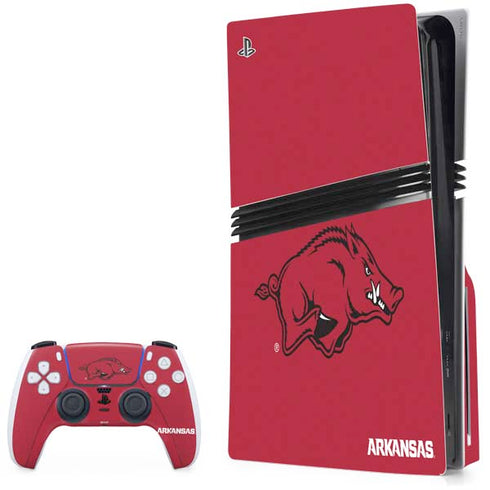 University of Arkansas-Fayetteville Razorbacks Red Logo PlayStation PS5 Skins