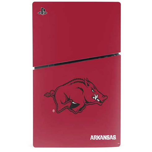 University of Arkansas-Fayetteville Razorbacks Red Logo PS5 Slim Digital Edition Bundle Skin