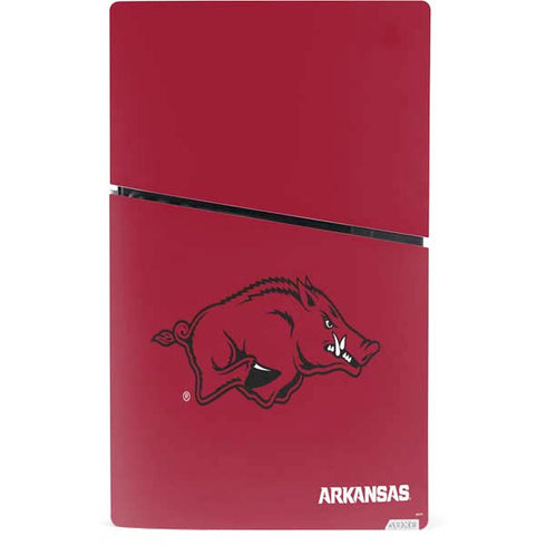 University of Arkansas-Fayetteville Razorbacks Red Logo PS5 Slim Digital Edition Bundle Skin