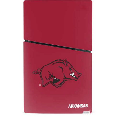 University of Arkansas-Fayetteville Razorbacks Red Logo PS5 Slim Digital Edition Console Skin