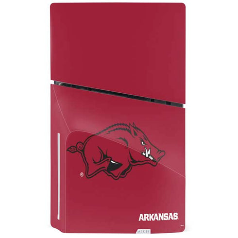 University of Arkansas-Fayetteville Razorbacks Red Logo PS5 Slim Disk Bundle Skin