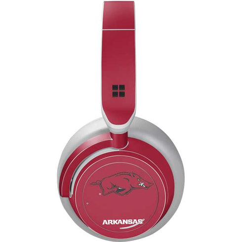 University of Arkansas-Fayetteville Razorbacks Red Logo Surface Headphones Skin