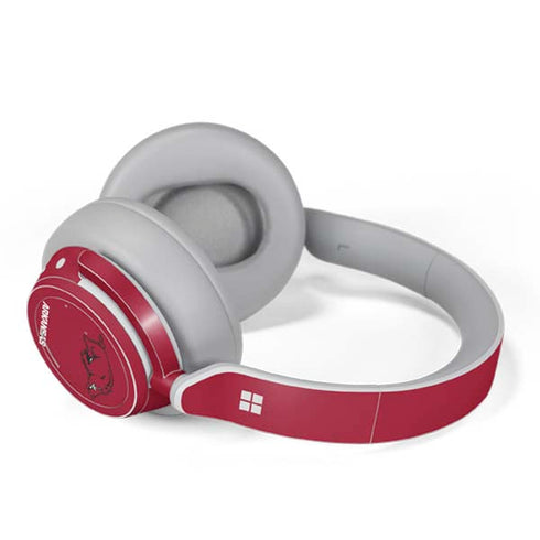 University of Arkansas-Fayetteville Razorbacks Red Logo Surface Headphones Skin