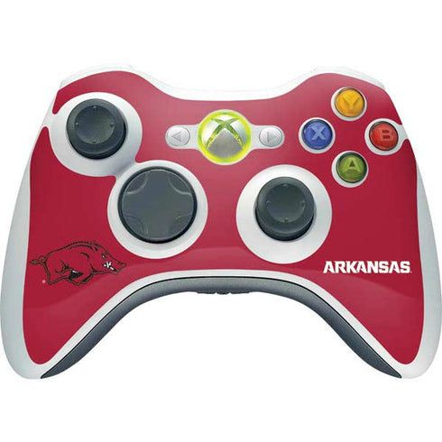 University of Arkansas-Fayetteville Razorbacks Red Logo Xbox 360 Wireless Controller Skin