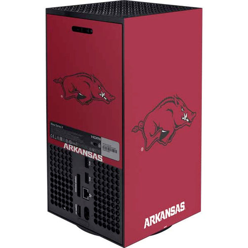 University of Arkansas-Fayetteville Razorbacks Red Logo XBox Series X Digital Edition Bundle Skin