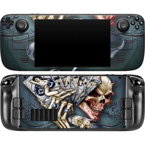 Alchemy Carta Read Em and Weep Steam Deck Handheld Gaming Computer OLED Skin