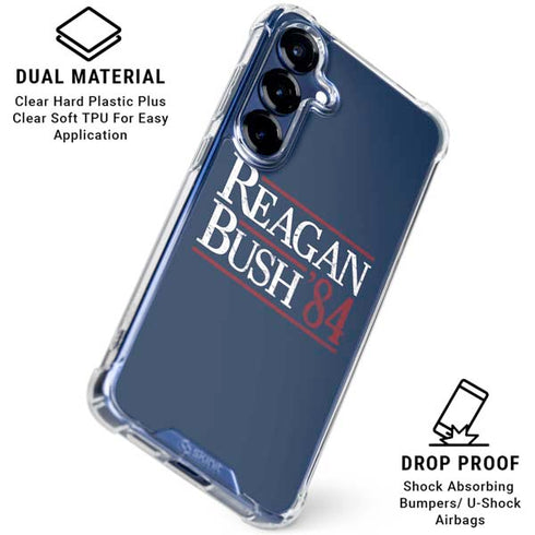 Reagan Bush 84 Galaxy S25 Plus Clear Case