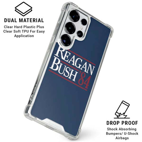 Reagan Bush 84 Galaxy S25 Ultra Clear Case