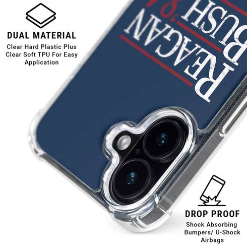 Reagan Bush 84 iPhone 17 Clear Case