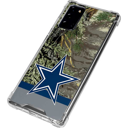 NFL Realtree Camo Dallas Cowboys Galaxy Note20 5G Clear Case