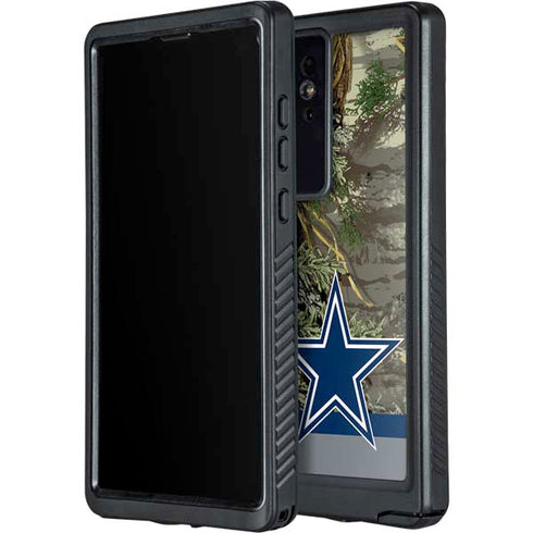 NFL Realtree Camo Dallas Cowboys Galaxy S24 Ultra Waterproof Case