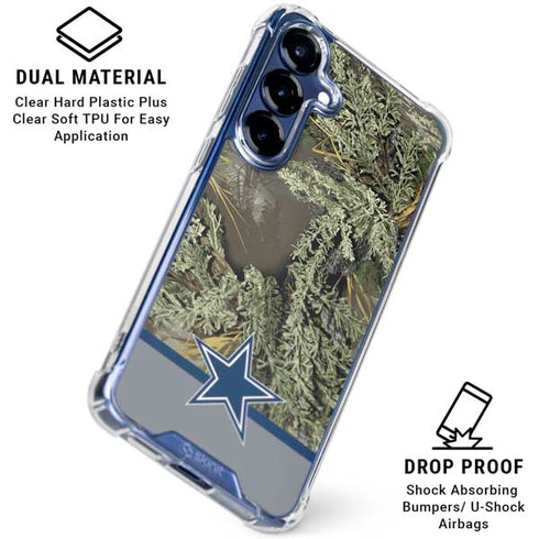 NFL Realtree Camo Dallas Cowboys Galaxy S25 Clear Case