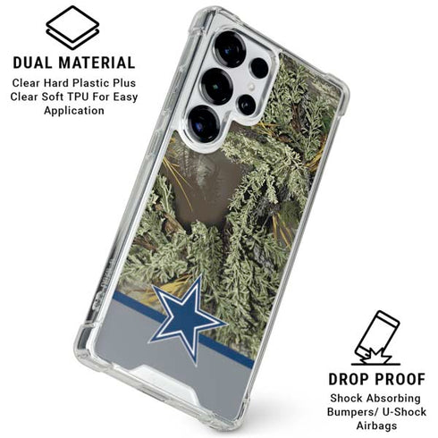 NFL Realtree Camo Dallas Cowboys Galaxy S25 Ultra Clear Case