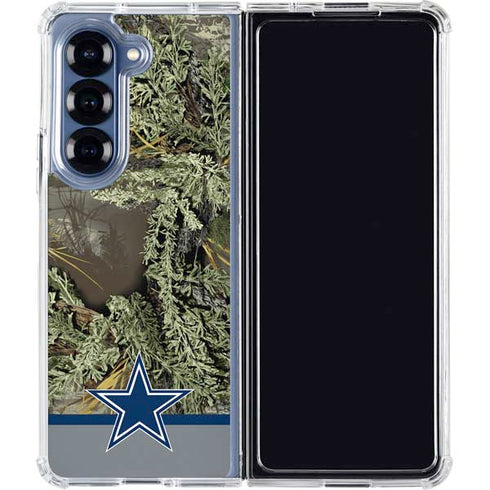 NFL Realtree Camo Dallas Cowboys Galaxy Z Fold6 Clear Case