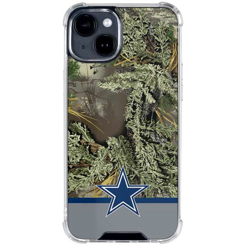 NFL Realtree Camo Dallas Cowboys iPhone 15 Clear Case