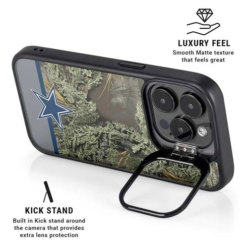 NFL Realtree Camo Dallas Cowboys iPhone 15 Pro Max Kickstand Case