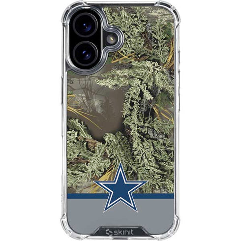 NFL Realtree Camo Dallas Cowboys iPhone 16 Plus Clear Case