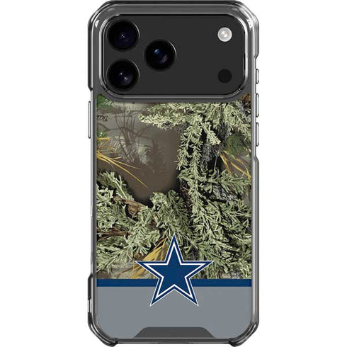 NFL Realtree Camo Dallas Cowboys iPhone 18 Pro Max Clear Case