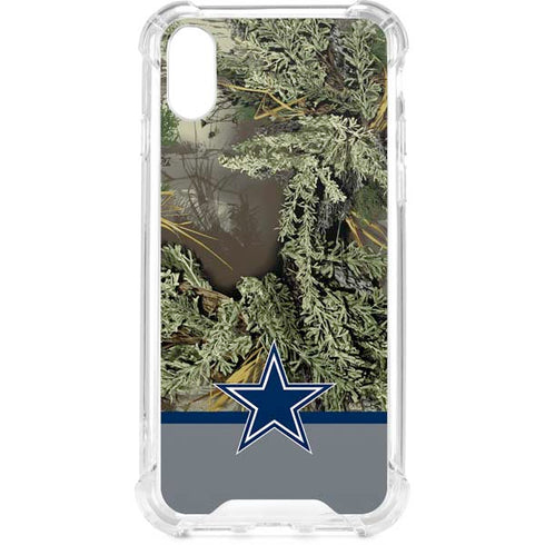 NFL Realtree Camo Dallas Cowboys iPhone XS Clear Case