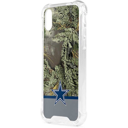 NFL Realtree Camo Dallas Cowboys iPhone XS Clear Case
