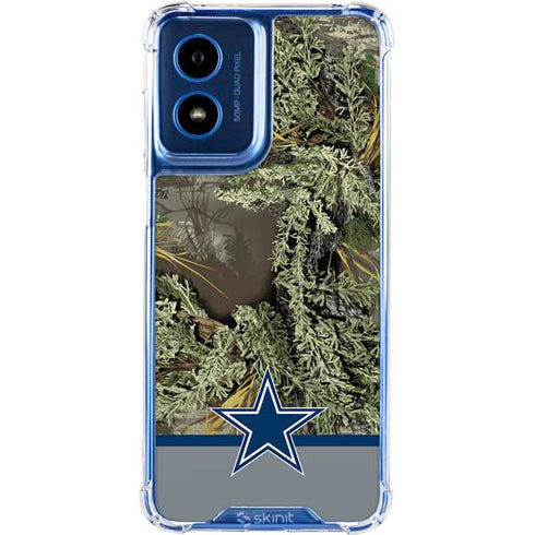 NFL Realtree Camo Dallas Cowboys Moto G 5G (2024) Clear Case