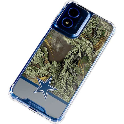 NFL Realtree Camo Dallas Cowboys Moto G 5G (2024) Clear Case