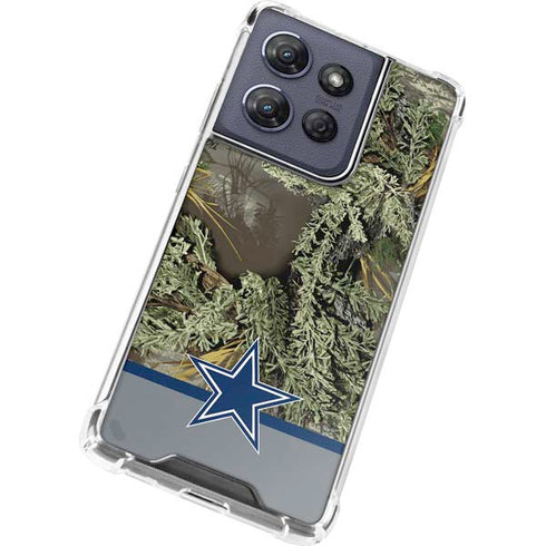 NFL Realtree Camo Dallas Cowboys Moto G Play 5G (2025) Clear Case