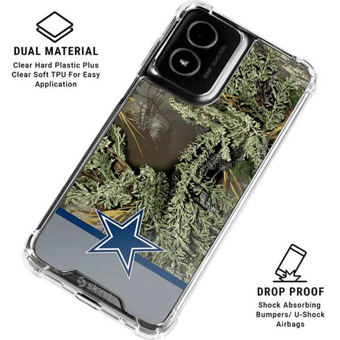 NFL Realtree Camo Dallas Cowboys Moto G Power 5G (2024) Clear Case