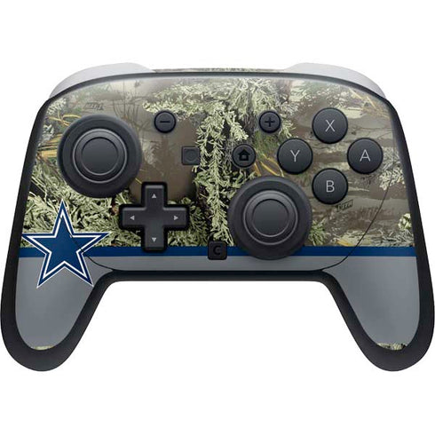 NFL Realtree Camo Dallas Cowboys Nintendo Switch 2 (2025) Pro Controller Skin