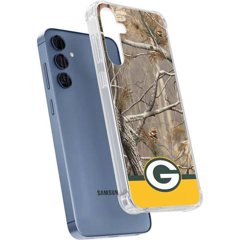 NFL Realtree Camo Green Bay Packers Galaxy A35 5G Clear Case